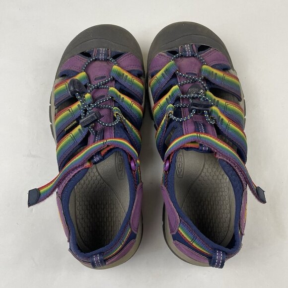 Keen Newport H2 Sandals Kids 5 Adjustable Rainbow Sport Shoes Closed Toe - Picture 8 of 11
